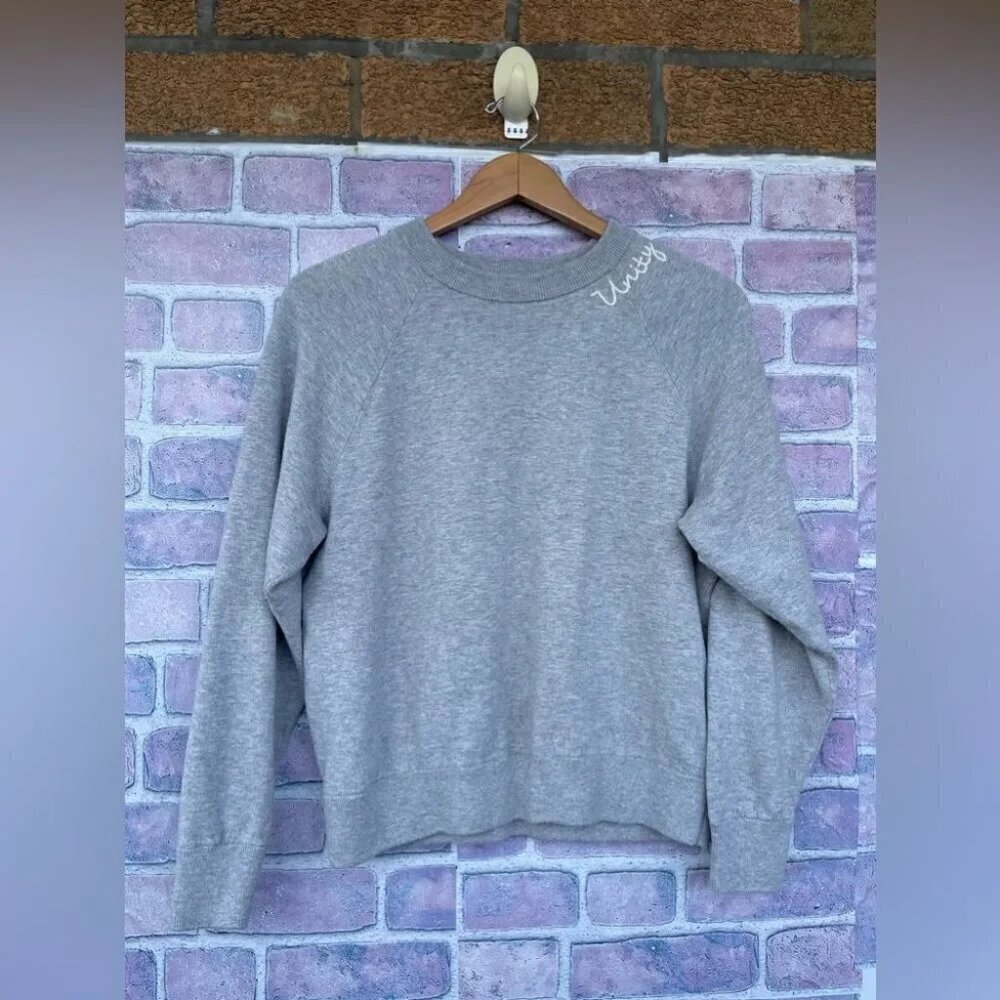 360 CASHMERE Unity Raglan-Sleeve Sweatshirt medium - Picture 2 of 9